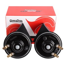 120dB 초강력12V 달팽이 경적 듀얼 톤 범용 방수 구리 코일 자동차 경적 트럭 오토바이 자동차 밴용, 1)12V