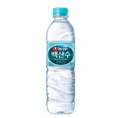 물 표지지있음 백산수 0.5 리터 60페트병 생수, 60개, 500ml