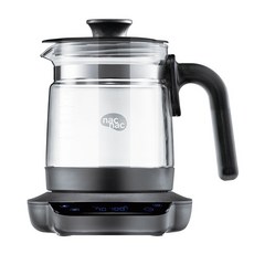 nacnac 多功能溫控調乳器(兩色) 精準溫控、多功能用途、安全材質，新手爸媽必備育兒神器, 曜岩黑