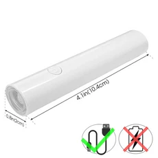 휴대용 미니 빠른 건조 USB 네일 드라이어 기계 가정용 광선 요법 도구 UV LED 네일 램프 젤 폴리쉬 네일, 01 White USB, 1