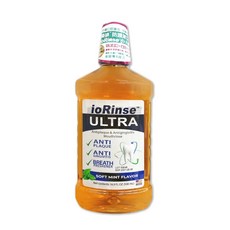 優樂碘 ioRinse ULTRA 漱口水 (輕薄荷/青蘋果/極致) 500ml/1000ml 防護漱口水, 1個, ULTRA 極致 500ml/瓶 橘