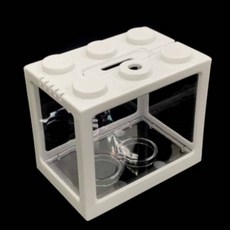 미니어항 화이트 플라스틱수조 데스크테리어, 1개