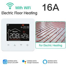 투야 스마트 홈 온도조절기 물 전기 따뜻한 바닥 난방 가스 보일러 와이파이 온도 리모컨 구글 알렉사, 1) Electric Heating, [10] Electric Heating