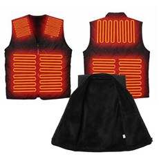 맥스 발열조끼 열선 기모안감 V넥 조끼 3단계 온도조절