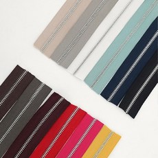 레더랑 금속지퍼 니켈 3호 90cm 쇠지퍼 자크 쟈크 메탈지퍼 롤지퍼 가방지퍼 수선 리폼, 1개, 블랙