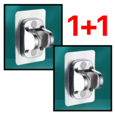 쏘리브 무타공 각도조절 샤워기 거치대 1+1, 2개, 실버 2개