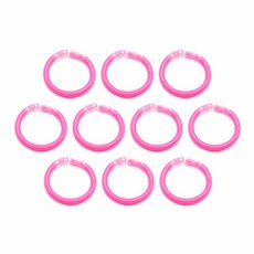 10개입 지름 2cm 다용도 과학실험 PVC 원형 연결고리 열쇠고리 셀프 만들기 교실 키홀더 초등 공예 DIY