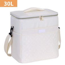 신제품 상하단 이층 보냉가방 캠핑아이스백 쿨러백 휴대용, 베이지, 30L, A타입