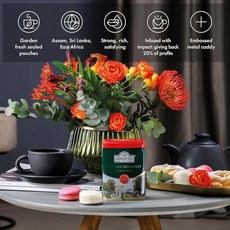 Ahmad Tea s 망고 홍차 39.7g1.4온스 티백 20개 223652, 잉글리시 아침 식사, 100 gram (Pack of 1), 100ml