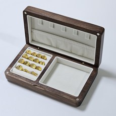 아가사랑 호두나무 백일반지 돌반지 보관함, 1개, 화이트
