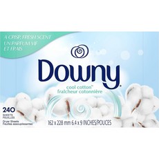 Downy 다우니 섬유 유연제 쿨 코튼 240매 시트 섬유유연제, 1개