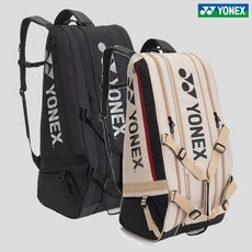 요넥스 배드민턴 테니스 라켓백 3단 운동 가방 BA72629EX 26 S/S, BEIGE(베이지), 1개
