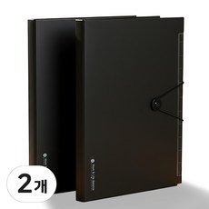 도큐먼트파일 A4 인덱스화일 서류정리파일 12칸 파일홀더, 2개, 블랙