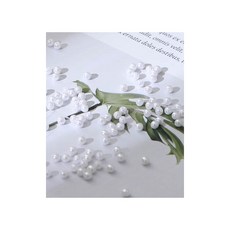 퀼트스타 4mm 장식용 진주 백색, 1개, 화이트