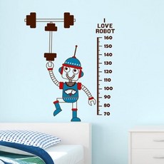 ijs283-아이러브 로봇 키재기, 초코브라운+스모크블루+레드