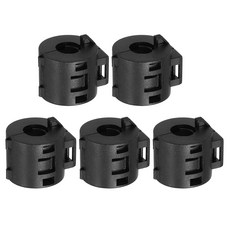 uxcell 3Pcs 페라이트 필터 링 코어 RFI EMI 소음 억제 케이블 클립 ID 15mm 0.59인치 전자 기기 산업용 블랙, Length 23mm, 5