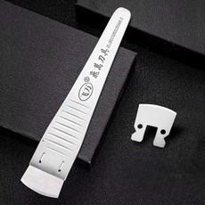 내성발톱 칼 교체용 100개 박스 각질 발톱칼 전문가용 무좀, 1개, 소형 긁개 칼 거치대 + 칼날 20개