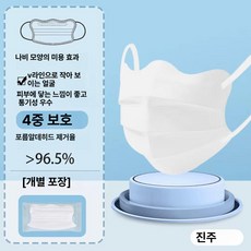 임산부용 방진 방취 방염 활성탄 필터 주방용 마스크, 플로럴화이트 30장 그레이 내향용, 1개, 1L