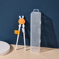 兒童學習筷 幼兒訓練筷 寶寶吃飯練習餐具, 1個, 橘色