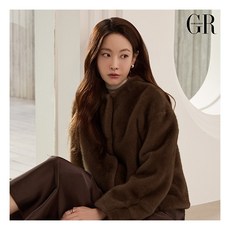 [조르쥬 레쉬] ○25FW Faux 밍크 하프 자켓