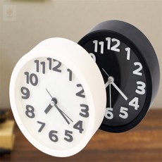이프로컬렉션 원형 탁상시계 예쁜시계, 블랙