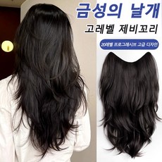 V자형 원피스 여성용 가발, ZH01짙은갈색, 1개
