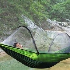 GGRO 해먹형 모기장 간이 침대 캐노피모기장, 단일