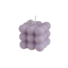 泡泡方形香氛蠟燭 薰衣草紫, 1件, 5ml, 法國薰衣草(2球*2球*2球)