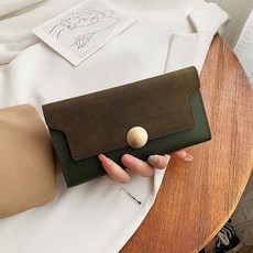 錢包長款超薄2025新款大容量女士磨砂韓版ins風網紅摺疊高檔錢夾