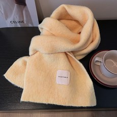 韓國訂單粉色含羊毛針織圍巾女冬季韓係氛圍感2025新款高級感加厚