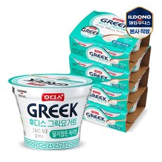 후디스 그릭요거트 달지않은 저지방, 80g, 16개