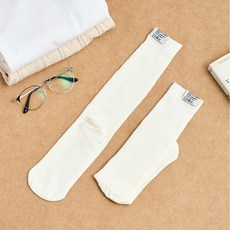 _ 잇츠삭스 골지 레이어드 장목 양말 아이보리_FS0825043, _ 잇츠삭스 골지 레이어드 장목 양말 아이보리_FS08