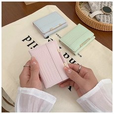 高顏值鱷魚紋短款PU錢包女ins小衆經典時尚精緻多卡位卡包小錢夾