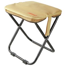 모락 파우치 일체형 휴대용 접이식 캠핑 낚시 초경량 의자, 1개, 베이지