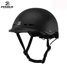 PEMILA 자전거 헬멧 성인 사이클링 헬멧 도시 통근자 조정 가능한 자전거 사이클링 헬멧 스쿠터 스케이트, [01]L(56-62CM), [04]Pink Black, 1개