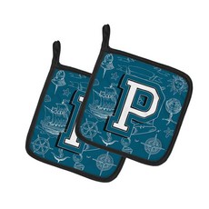 Caroline's Treasures CJ2014-PPTHD Letter P Sea Doo Caroline's Treasures CJ2014-PPTHD Letter P Sea Do, 본상품, Multicolor, 1개