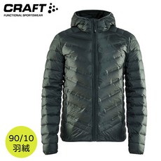 CRAFT 瑞典 男 輕量羽絨連帽外套 墨綠