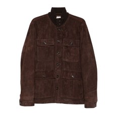 발스타 버튼 포켓 레더 재킷