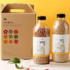 농부플러스 병아리콩 찰현미 2병선물세트, 2개