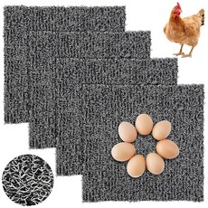 Kathson 세척 및 재사용 가능한 닭 둥지 패드 플라스틱 둥지 박스 패드 내구성 있는 닭장 라이너 누워 실내/실외 매트 암탉 오리 토끼 작은 반려동물용 30.5 x 30.5, 12 x 12 x 0.79Inches, 4Pcs