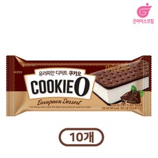 롯데푸드 쿠키오 초코샌드 아이스크림, 10개, 130ml