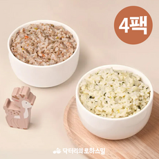 닥터리의 로하스밀 (4팩) 한우 15% 고함량 12-14개월 완료기 이유식 대용량 맛보기 세트, 4개, 240g, 완료기 맛보기 A세트