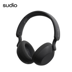 sudio R3耳罩式藍牙耳機，藍牙5.4，35小時播放，北歐設計，無線耳機, 黑色