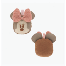 디즈니 미니마우스 바디 스펀지 브라운 1개 샤워볼 타월, 브라운 혼합