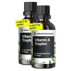네추럴 엘레먼트 독일 액상 비타민A 드롭 Natural elements Vitamin A Drops, 2개