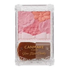 CANMAKE 花漾戀愛修容腮紅, 1個, 珠光#01(新包裝-蝴蝶結)