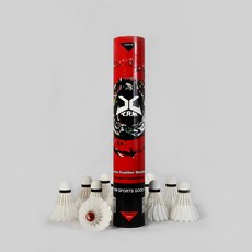 XTRM極限 鵝毛羽毛球 X1-203, 1個, 77, 炫紅, 12個裝