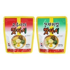 군납용 정품 맛다시 90g 10봉 (산채비빔5봉+고추나라5봉) 최근제조일 빠른발송, 10개