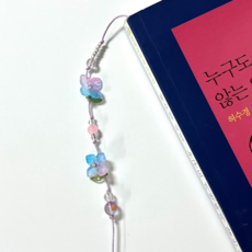 물망초 꽃 끈 책갈피 독서모임 친구선물, 2.Lavender