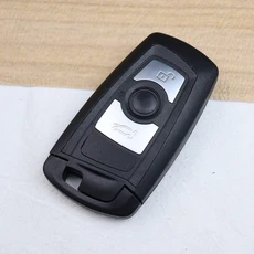 자동차 키 하우징 케이스 쉘 BMW F 3 5 7 시리즈 E90 E92 E93 X5 F20 F30 F40 F10 F11 F25 F26 F31 F34 F8, 02 3 buttons-black